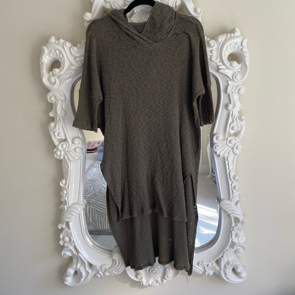 Free People Beach Hooded Knit Tunic